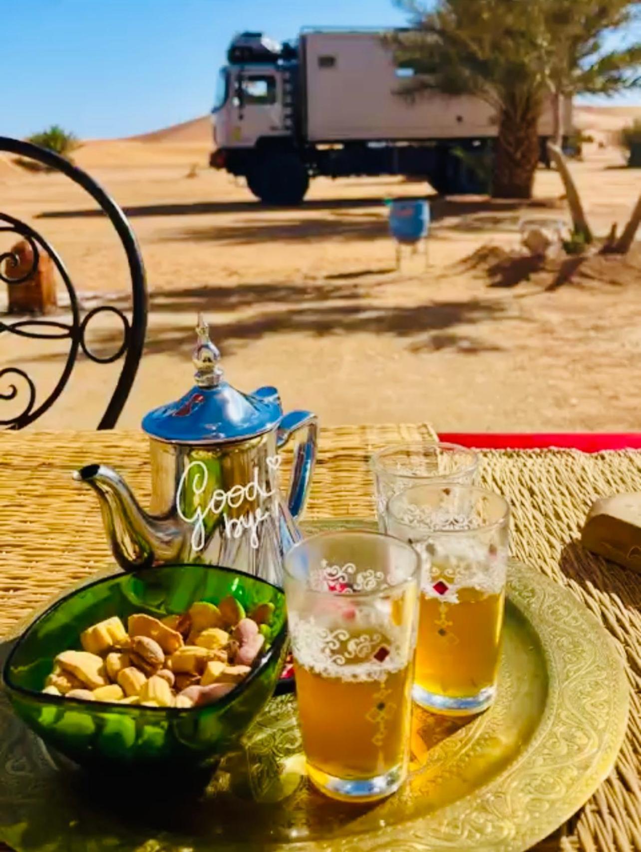 מרזאוגה Hotel Camping Les Roses Des Dunes & Piscine מראה חיצוני תמונה