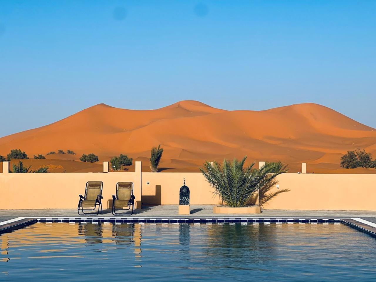 מרזאוגה Hotel Camping Les Roses Des Dunes & Piscine מראה חיצוני תמונה